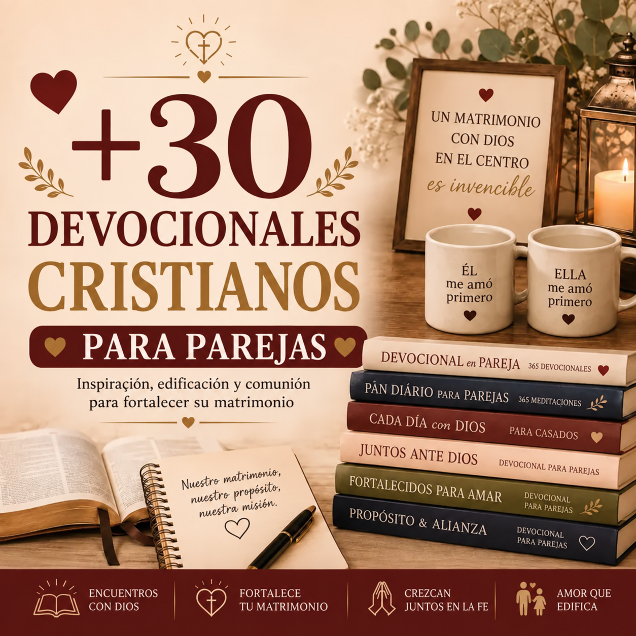 +30 Devocionales Cristianos para Parejas